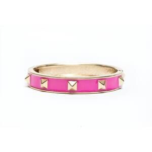 NEW AVENUE CHIC enamel stud bracelet in pink